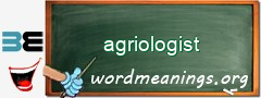 WordMeaning blackboard for agriologist